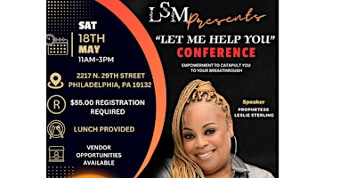 Primaire afbeelding van LSM Presents Empowerment Conference 2024 “Let Me Help You