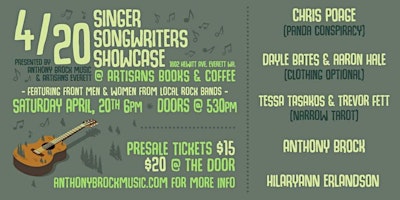 Imagem principal do evento Singer Songwriter Showcase