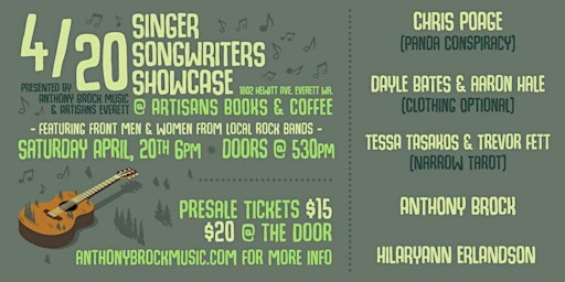 Imagem principal de Singer Songwriter Showcase