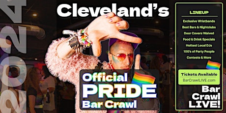 2024 Official Pride Bar Crawl Cleveland LGBTQ+ Bar Event Bar Crawl LIVE