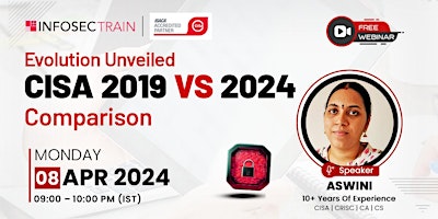 Free Event for "Evolution Unveiled: CISA 2019 VS 2024 Comparison" primary image