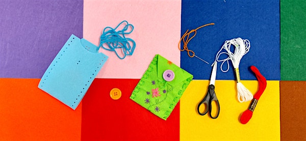 Inspirations Craft Group @ Girrawheen Library - Embroidered Felt Pouch