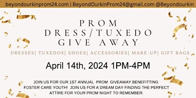 Beyond Our Kin Prom Dress/Tuxedo give away primary image
