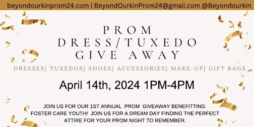 Beyond Our Kin Prom Dress/Tuxedo give away primary image