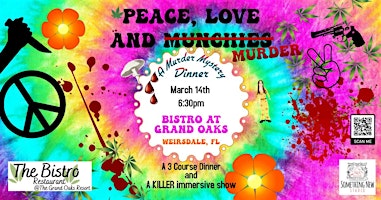 Peace, Love & Murder - an Immersive Murder Mystery Dinner Event primary image
