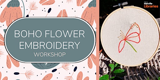 Primaire afbeelding van Boho Flower Embroidery Workshop