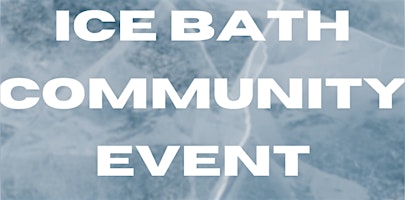 Ice bath Community Event  primärbild