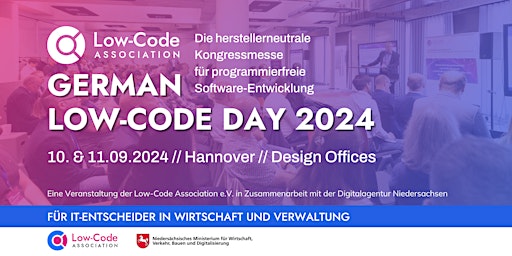 German Low-Code Day 2024 - 10. & 11.09.2024 primary image