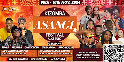 Immagine principale di ASANGI-KIZOMBA-SEMBA-FESTIVAL 2024 - AUGSBURG - GERMANY-5th edition 