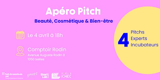 Imagem principal do evento APERO PITCH : BEAUTE, COSMETIQUE ET BIEN-ETRE