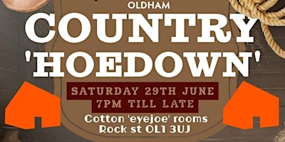 Imagem principal do evento Country Hoedown organised by Maggie's Oldham Volunteer Fundraising Group