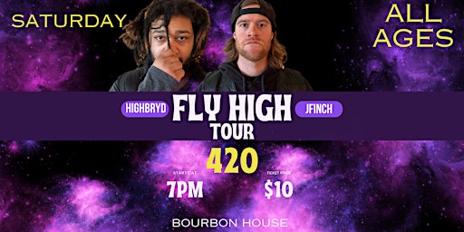 Imagen principal de JFinch - Fly High Tour [Drayton Valley] - Live at Bourbon House