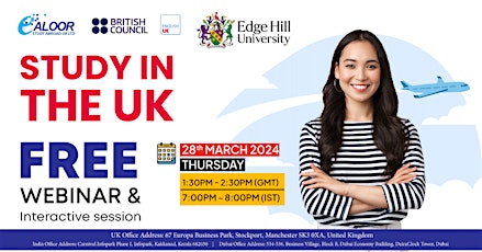 Free Live Webinar and Interactive session with  Edge Hill University