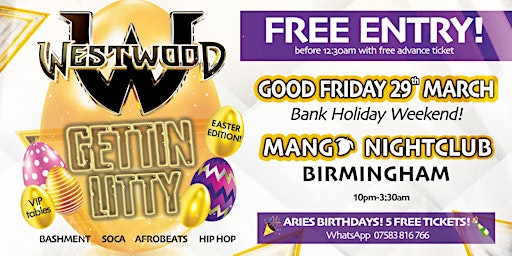 Immagine principale di Gettin LITTY Birmingham - Tim Westwood - Mango Nightclub 