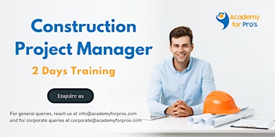 Construction Project Manager 2 Days Training in Morristown, NJ primary image
