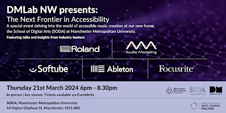 DMLab NW Presents: The Next Frontier in Accessible Music-Making LIVE STREAM primary image