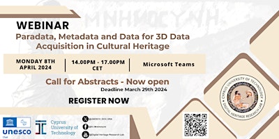 Defining Paradata, Metadata & Data in 2D/3D Digital Heritage Documentation primary image
