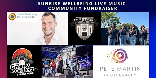 Hauptbild für Sunrise Wellbeing Community Fundraising Evening - Hosted by Ian Stringer