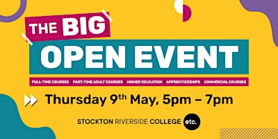 Imagem principal do evento Stockton Riverside College - The Big Open Event
