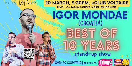 Hauptbild für Igor Mondae (Croatia): "Best Of 10 Years" stand-up show