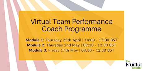 Virtual Team Performance Coach Programme primary image