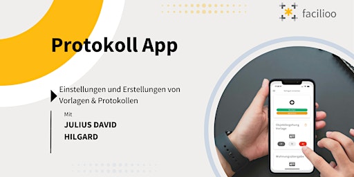 Hauptbild für facilioo - Protokoll App