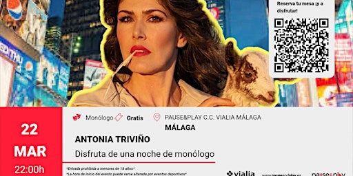 Imagen principal de Monólogo Antonia Triviño - Pause&Play C.C. Vialia Málaga (Málaga)