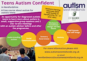 Hauptbild für Herefordshire Teens Autism Confident