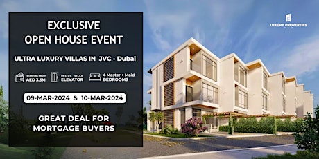 Join us for an Exclusive Open House Event showcasing Luxury G+2 Villas