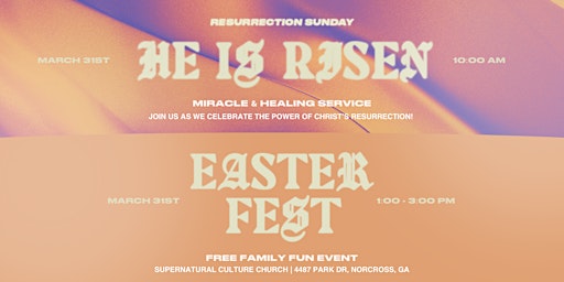 Imagen principal de He Is Risen Service // Easter Fest 2024
