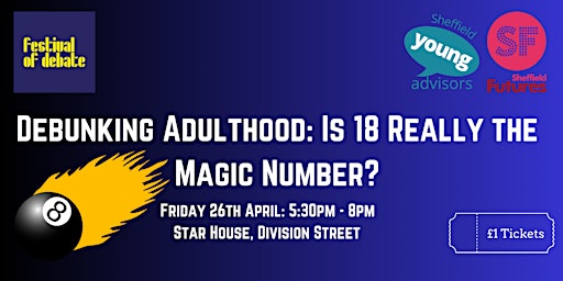 Imagen principal de Festival of Debate 2024:Debunking Adulthood: Is 18 Really the Magic Number?