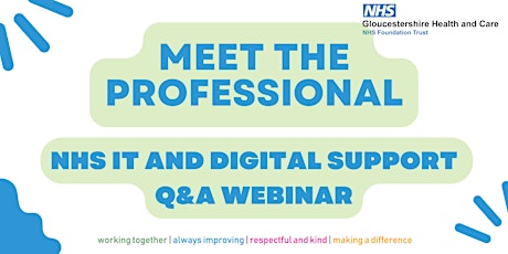 Meet the Professional - NHS IT and Digital Services  Q&A