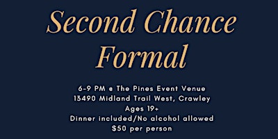 Second Chance Formal primary image