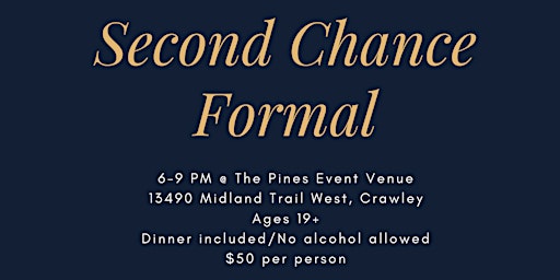 Second Chance Formal primary image