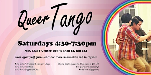 Imagem principal de Queer Tango Lesson Series - March