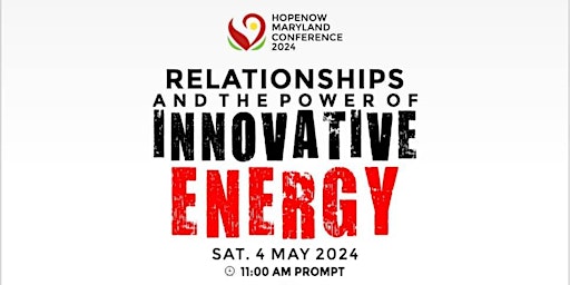 Image principale de HOPENOW MARYLAND Relationship CONFERENCE 2024