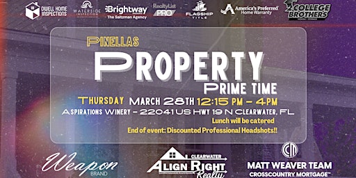 Imagem principal do evento Pinellas Property Prime Time