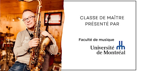 Imagen principal de Classe de maître de saxophone jazz avec Dany Roy