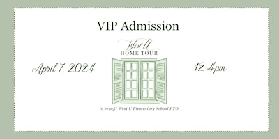 Primaire afbeelding van VIP TICKETS to the WUES PTO Home Tour 2024
