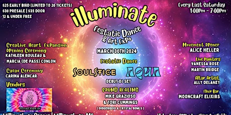 Illuminate Ecstatic Dance & Art Expo | MARCH | Williamsburg MA