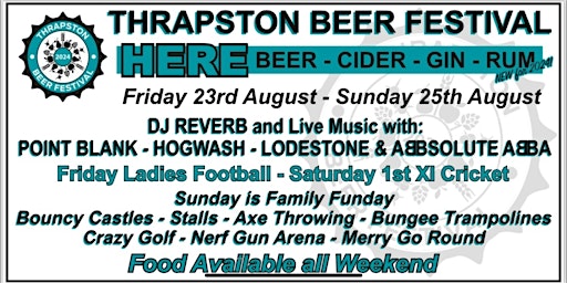 Imagem principal de Thrapston Beer Festival and Family Fun Day 2024