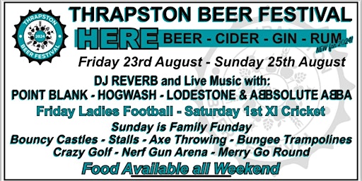 Primaire afbeelding van Thrapston Beer Festival and Family Fun Day 2024