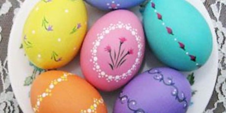 Ceramic Easter egg painting