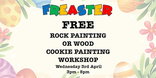 Imagem principal do evento Rock/ Wood cookie painting - Part of the Freaster series