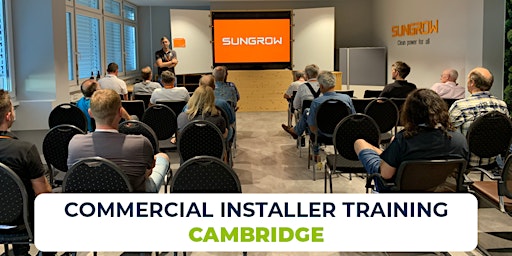 Imagem principal do evento Sungrow Commercial Installer Training | Midsummer Cambridge