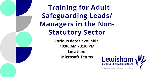 Training for Adult Safeguarding Leads/ Managers in the Non-Statutory Sector