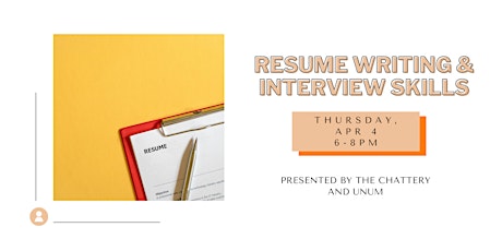 Resume Writing & Interview Skills - IN-PERSON CLASS primary image