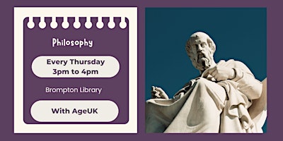Imagem principal do evento Philosophy with AgeUK at Brompton Library