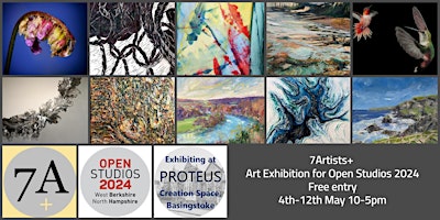 7Artists+. Free Art Exhibition for Open Studios West Berks North Hants 2024 primary image