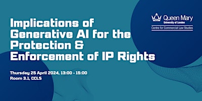 Imagem principal do evento Implications of Generative AI for the Protection & Enforcement of IP Rights